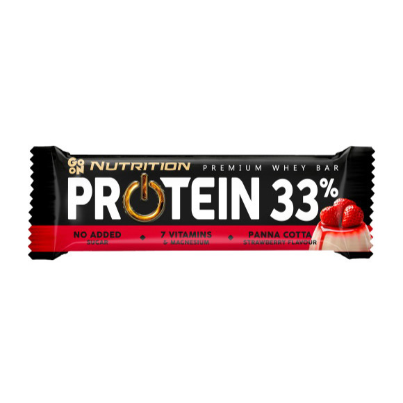 Протеїновий батончик, GoOn Nutrition Protein 33% Bar, 50 г (Панна-котта)
