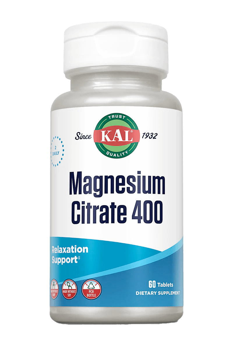 Магній цитрат, Kal Magnesium Citrate, 400 мг, 60 таблеток