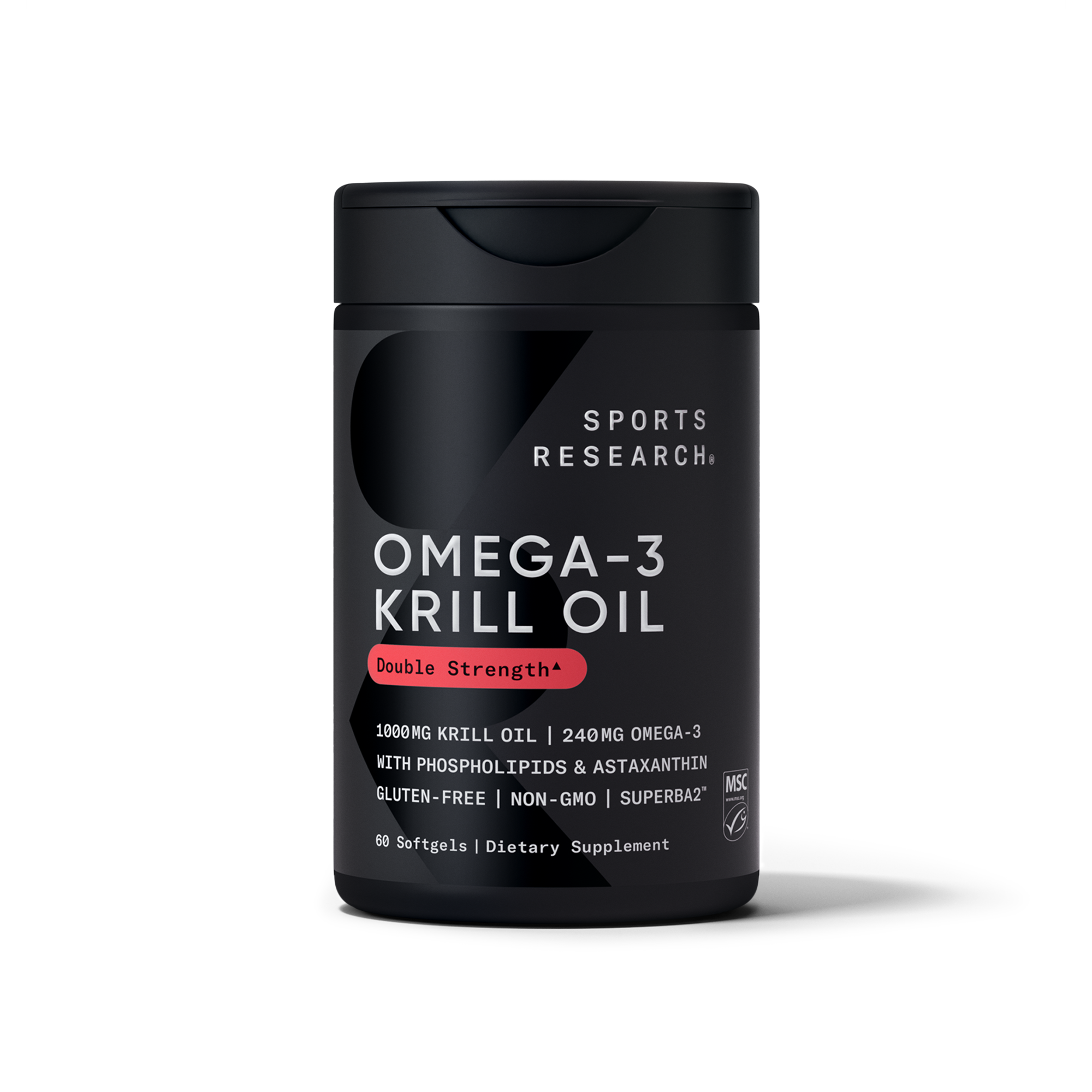 Олія антарктичного криля, Sports Research Omega-3 Krill Oil, 1000 мг, 60 м'яких капсул