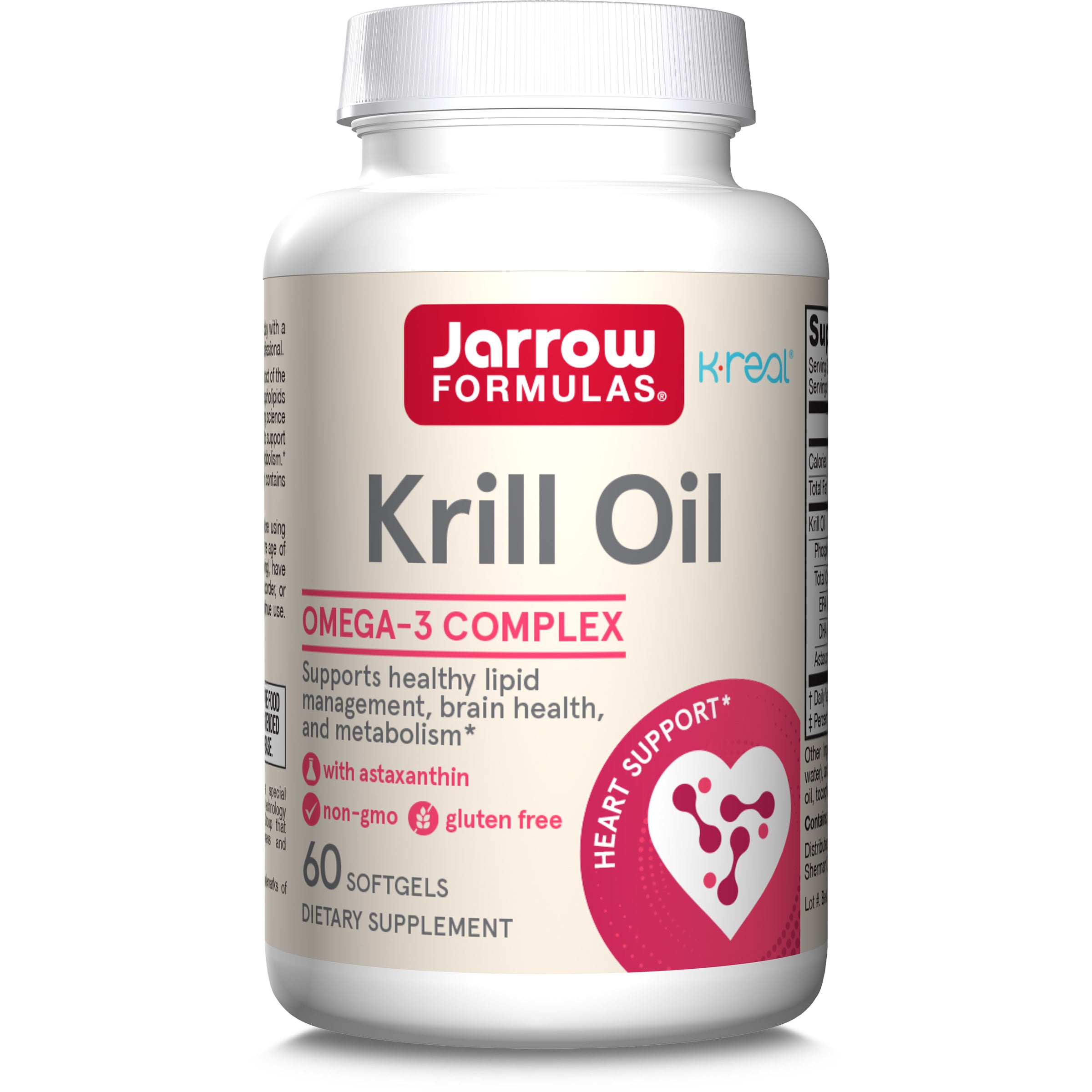 Олія криля, Jarrow Formulas Krill Oil, 60 м'яких капсул