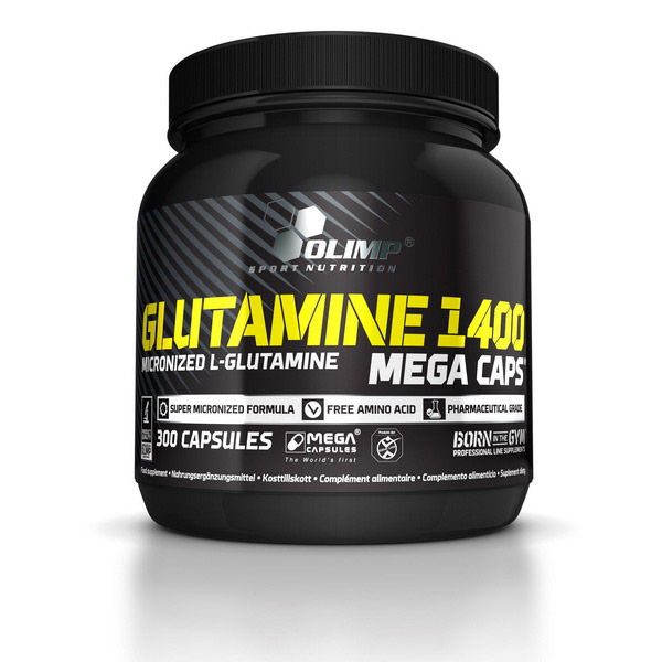 L-глутамін, Olimp Nutrition L-Glutamine 1400 mega caps, 300 капсул