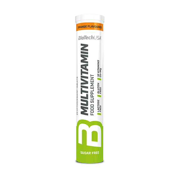 Мультивітаміни, BioTech Multivitamin, 20 шипучих таблеток (Апельсин)