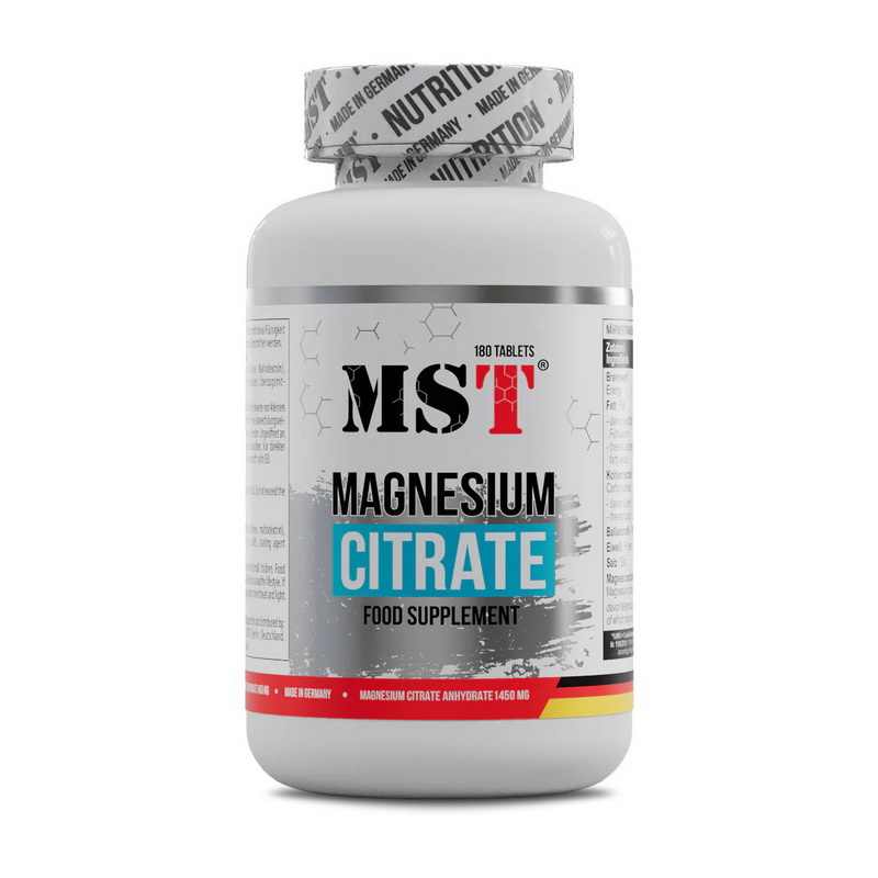 Магній цитрат, MST Magnesium Citrate, 180 таблеток