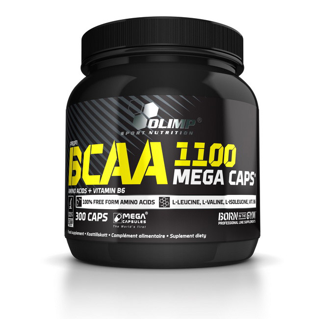 Амінокислоти BCAA, Olimp Nutrition BCAA Mega Caps, 300 капсул