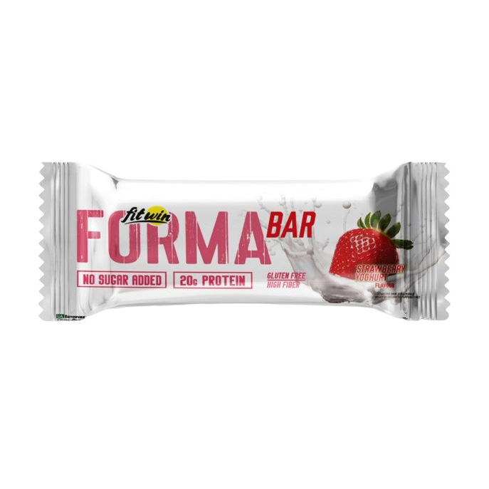 Протеїновий батончик, FitWin Forma Bar, 60 г (Полуничний йогурт)