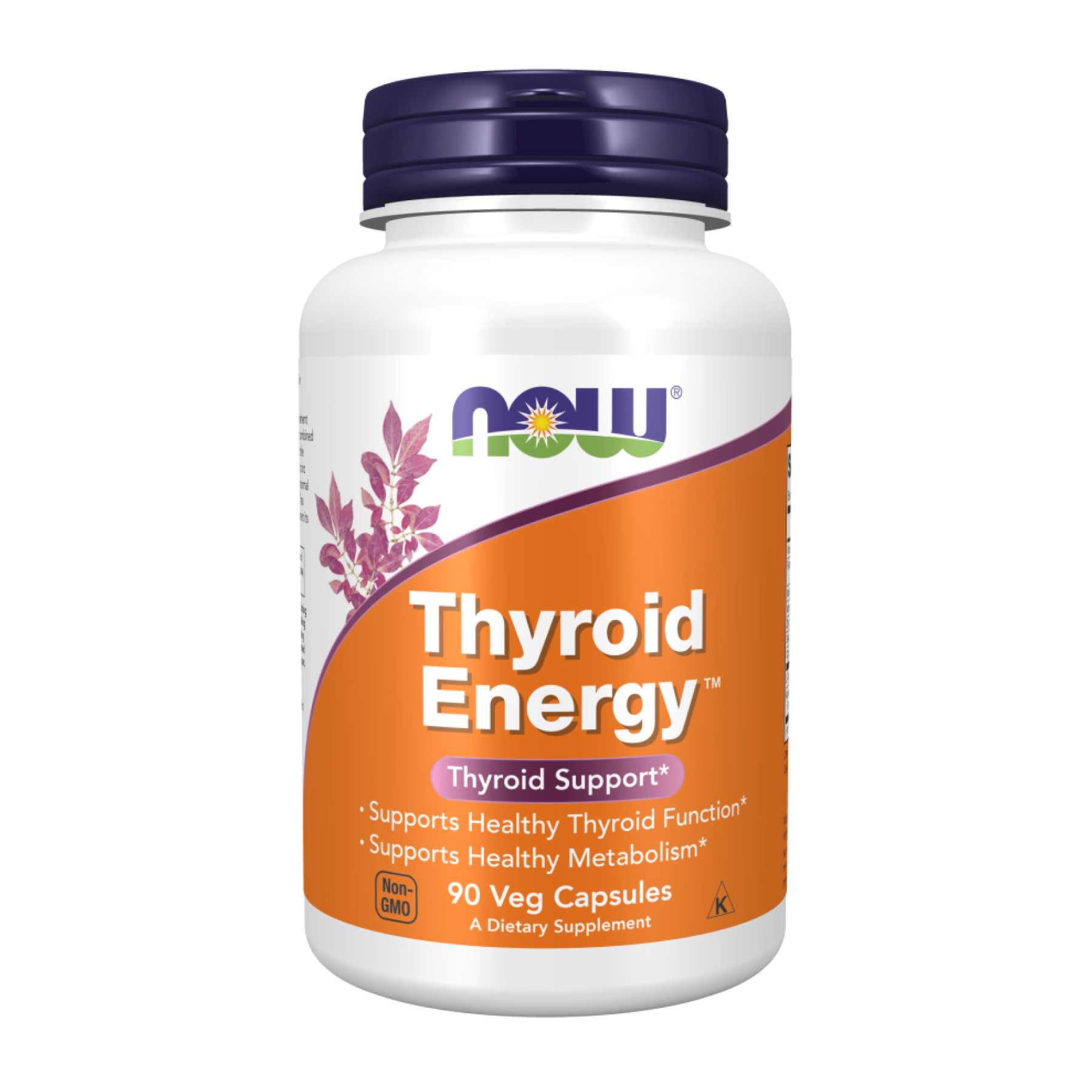 Комплекс для підтримки щитовидної залози, Now Foods Thyroid Energy, 90 вегетаріанських капсул