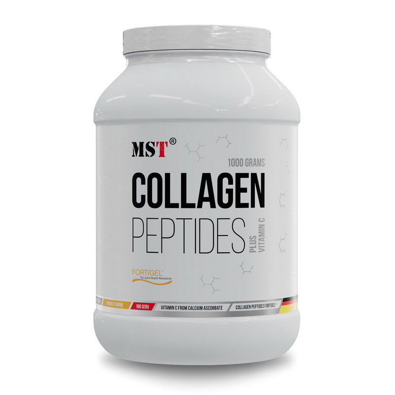 Колаген з вітаміном С, MST Collagen Peptides + Vitamin C, 1 кг (Апельсин)
