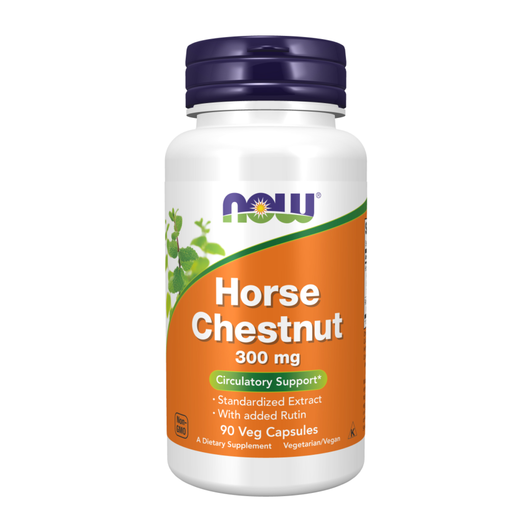 Кінський каштан та рутин, Horse Chestnut, Now Foods, 300 мг, 90 вегетаріанських капсул