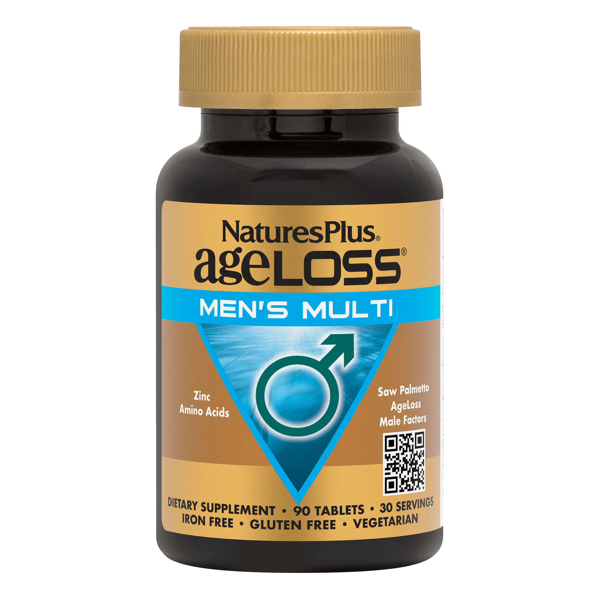 Мультивітаміни для чоловіків, Natures Plus AgeLoss, 90 таблеток