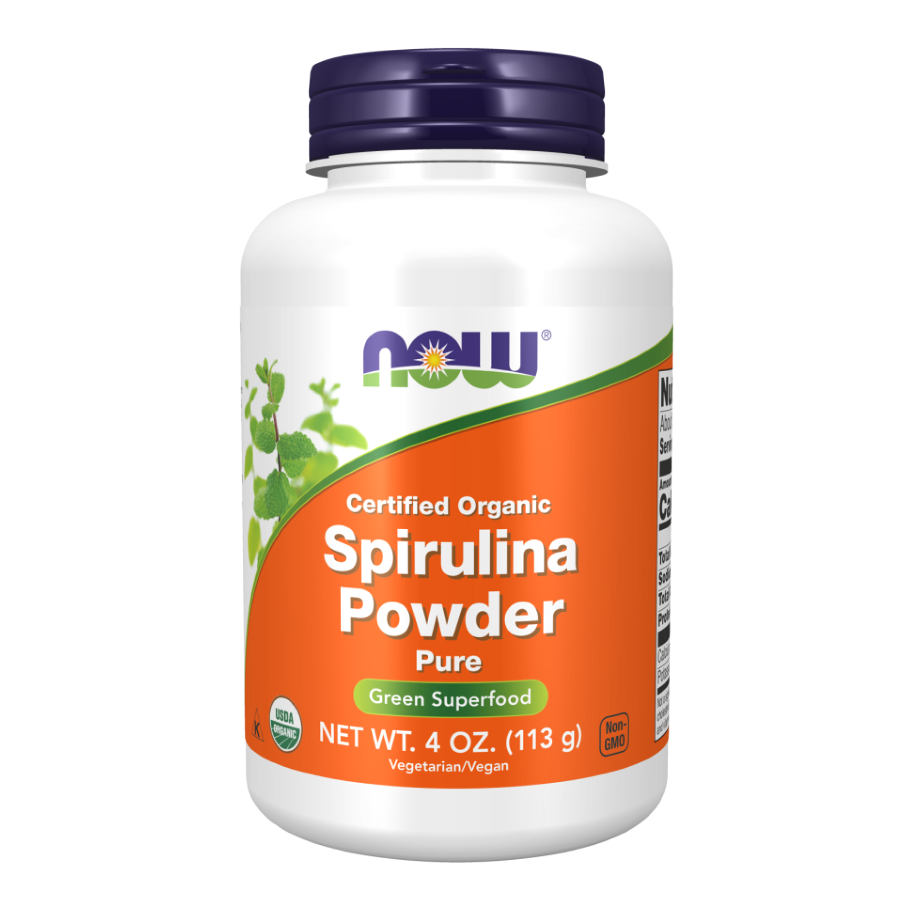 Спіруліна органічна, Now Foods Organic Spirulina Powder, 113 г