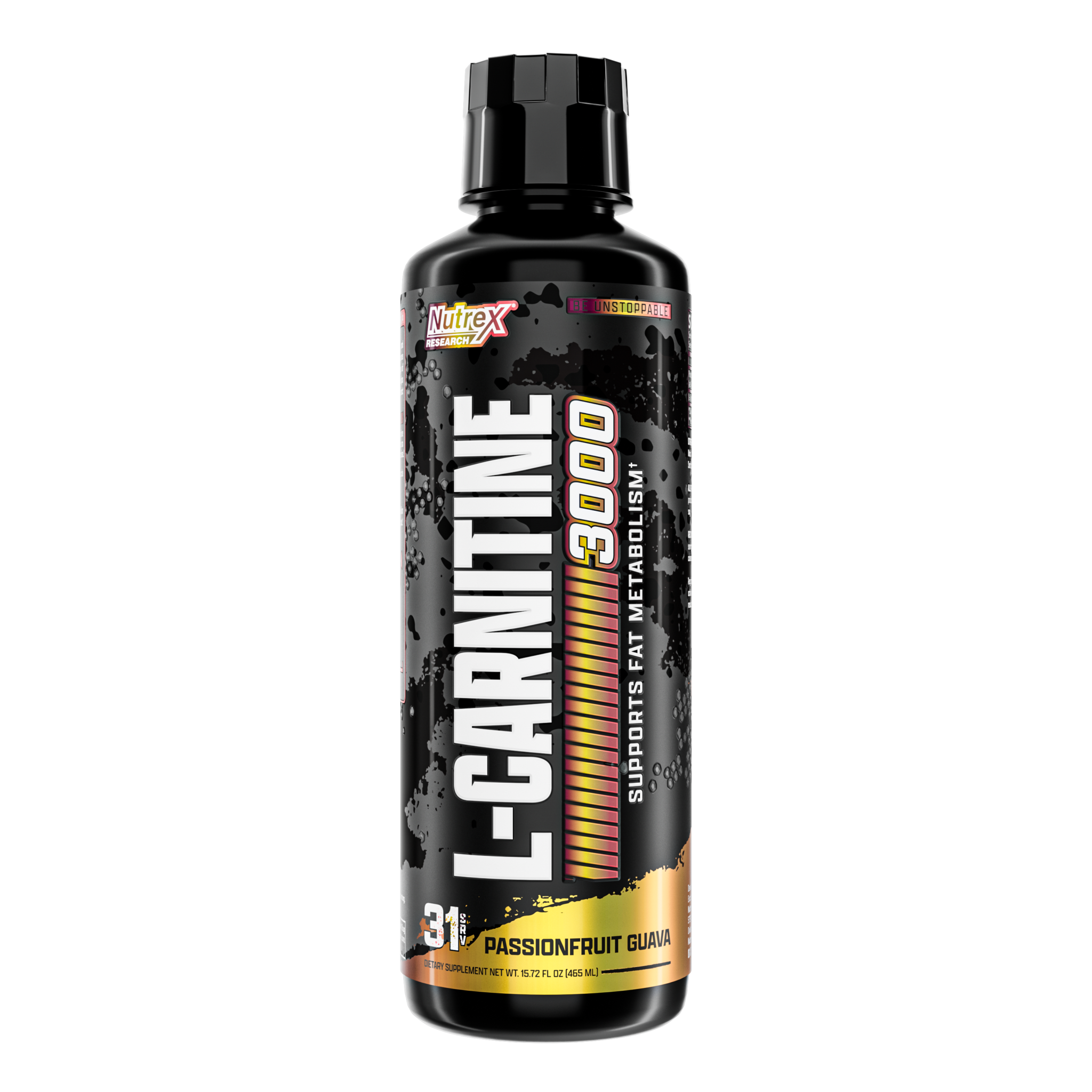 L-карнітин, Nutrex Liquid L-Carnitine 3000, 3000 мг, 465 мл (Маракуйя, Гуава)