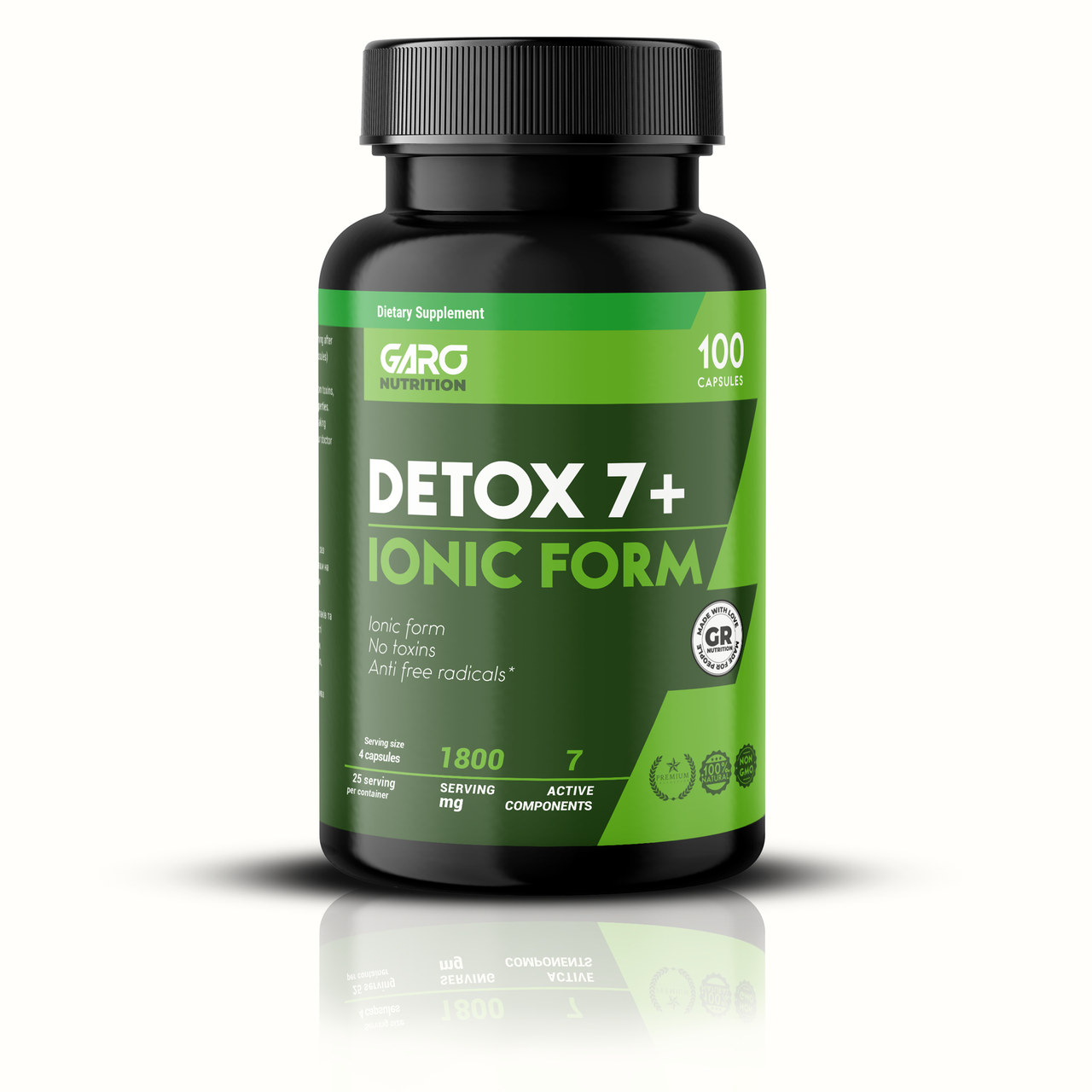 Детокс для очищення організму, Garo Nutrition DETOX 7 ionic form, 100 капсул