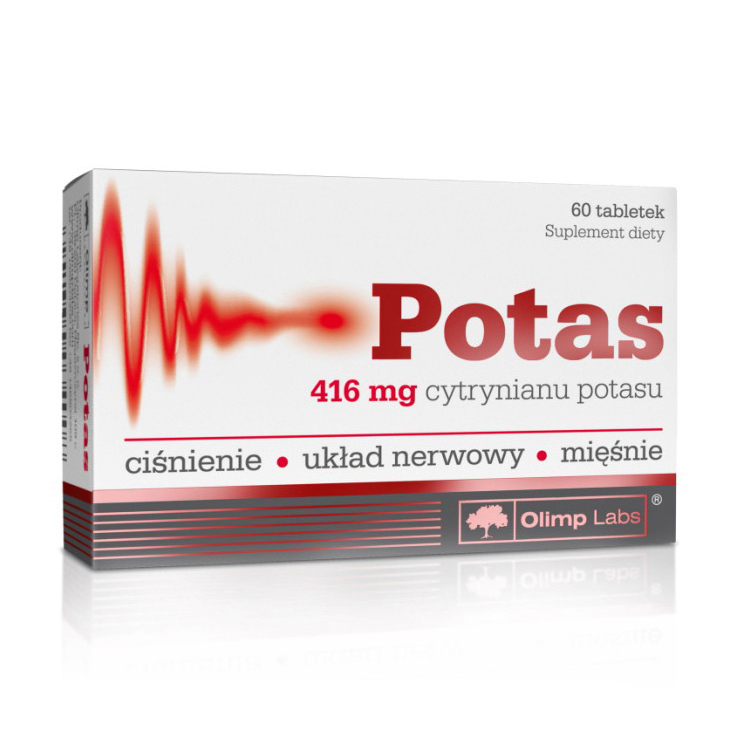 Калій, Olimp Nutrition Potas, 416 мг, 60 таблеток