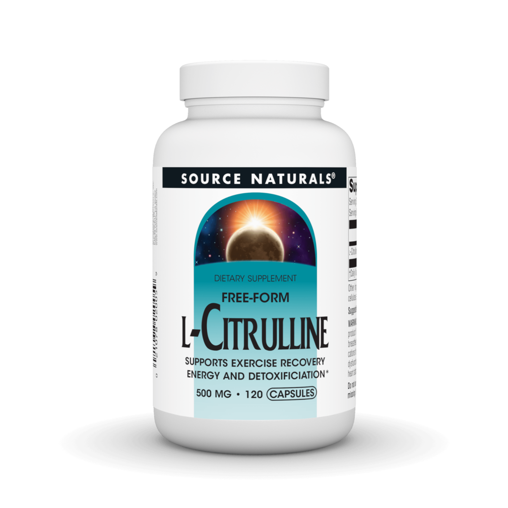 L-цитрулін, Source Naturals L-Citrulline, 500 мг, 120 капсул