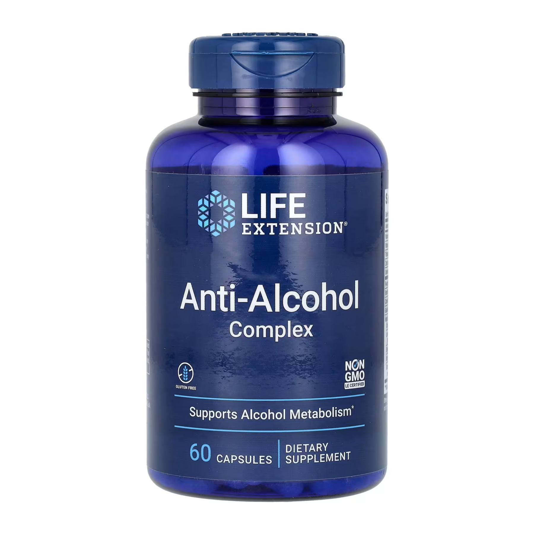 Комплекс для підтримки печінки при вживанні алкоголю, Life Extension Anti-Alcohol Complex, 60 капсул
