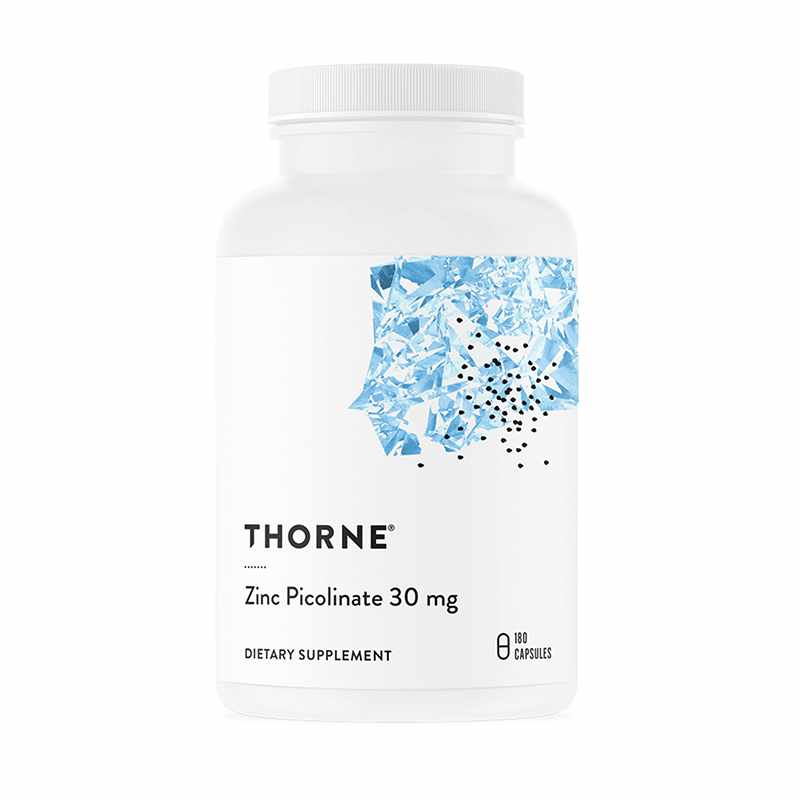 Піколінат цинку, Thorne Research Zinc Picolinate, 30 мг, 180 капсул