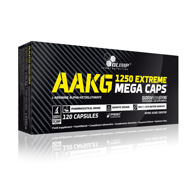 Амінокислоти AAKG, Olimp Nutrition AAKG 1250 Extreme Mega Caps, 120 капсул
