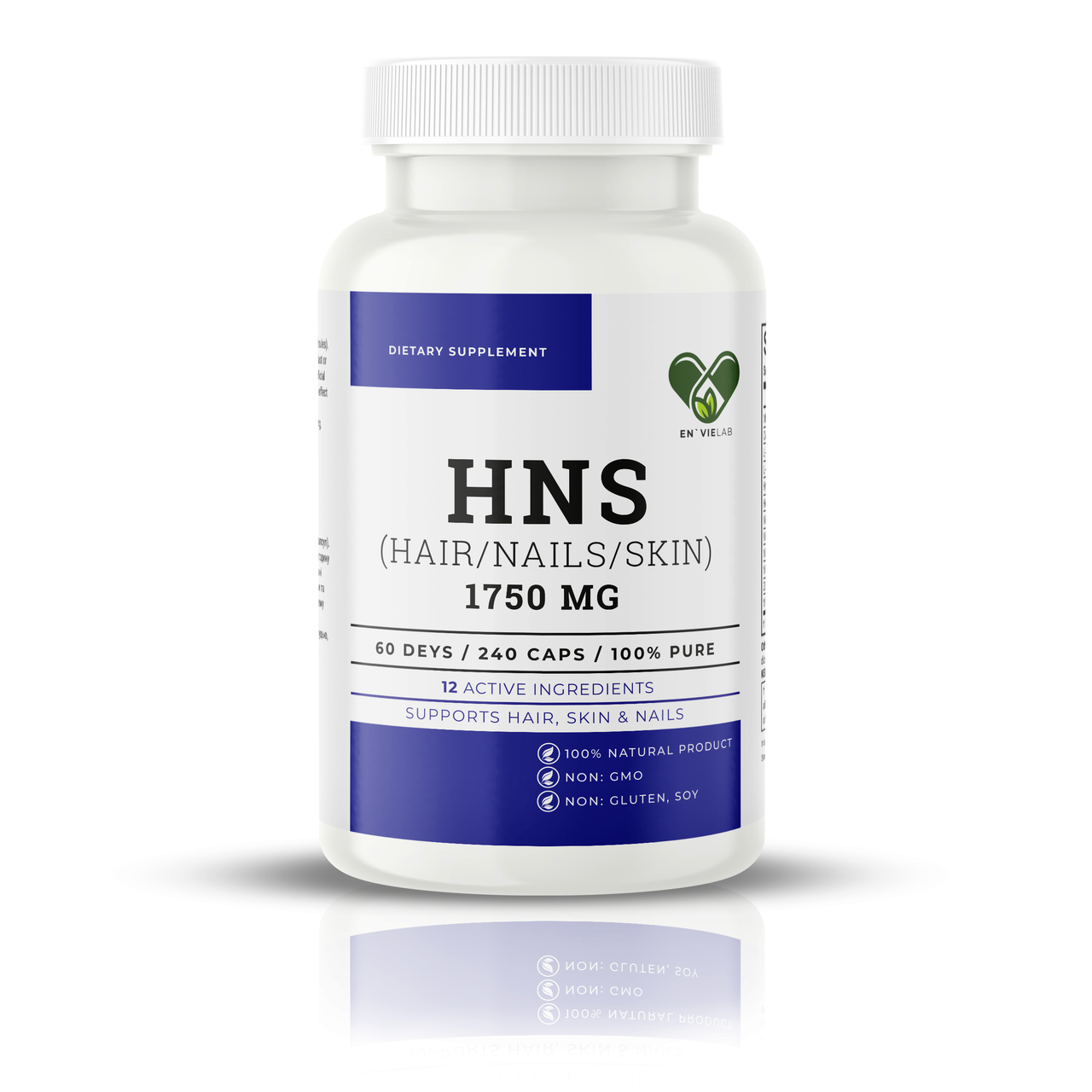 Вітаміни для волосся шкіри та нігтів HNS 1750 мг. En`vie Lab для росту та проти випадіння 240капсулу