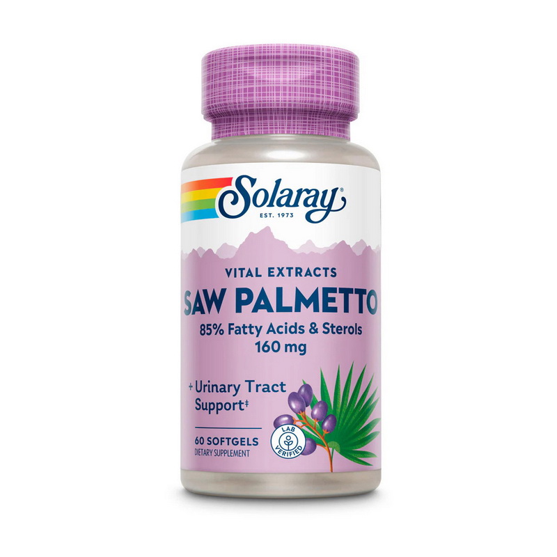 Solaray Saw Palmetto berry extract 160 mg (60 softgels)