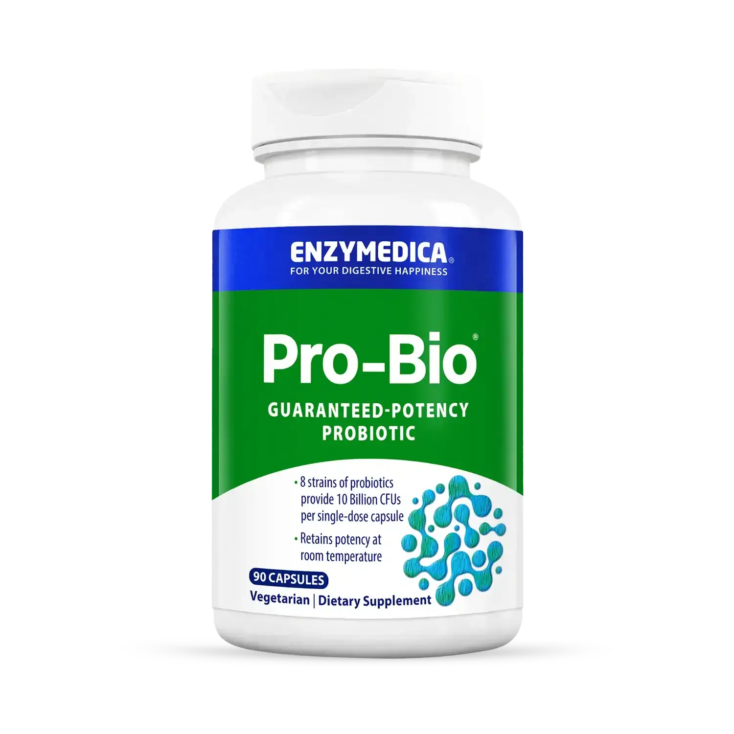 Пробіотик, Guaranteed Potency Probiotic, Enzymedica, 90 капсул