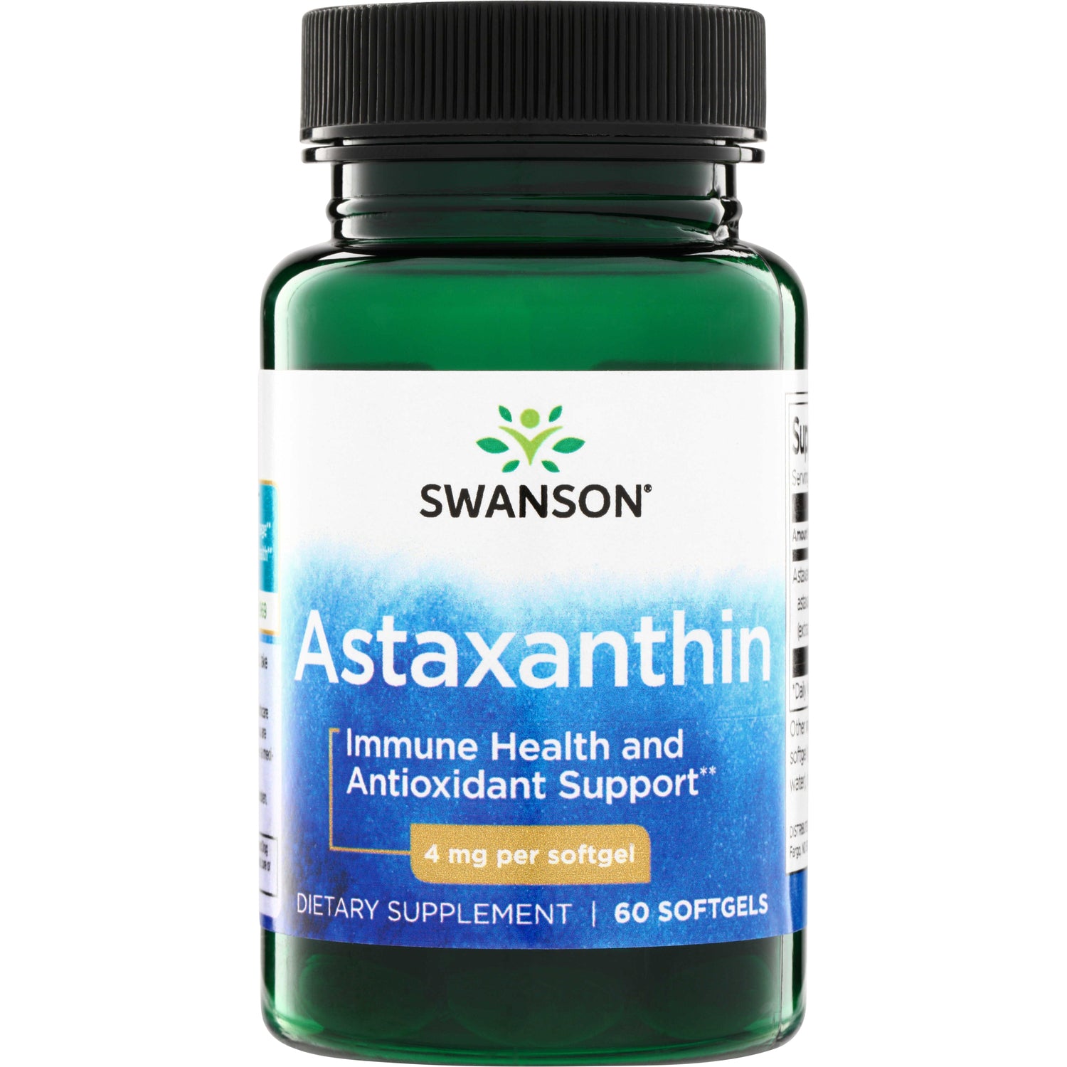 Астаксантин, Swanson Astaxanthin, 4 мг, 60 капсул