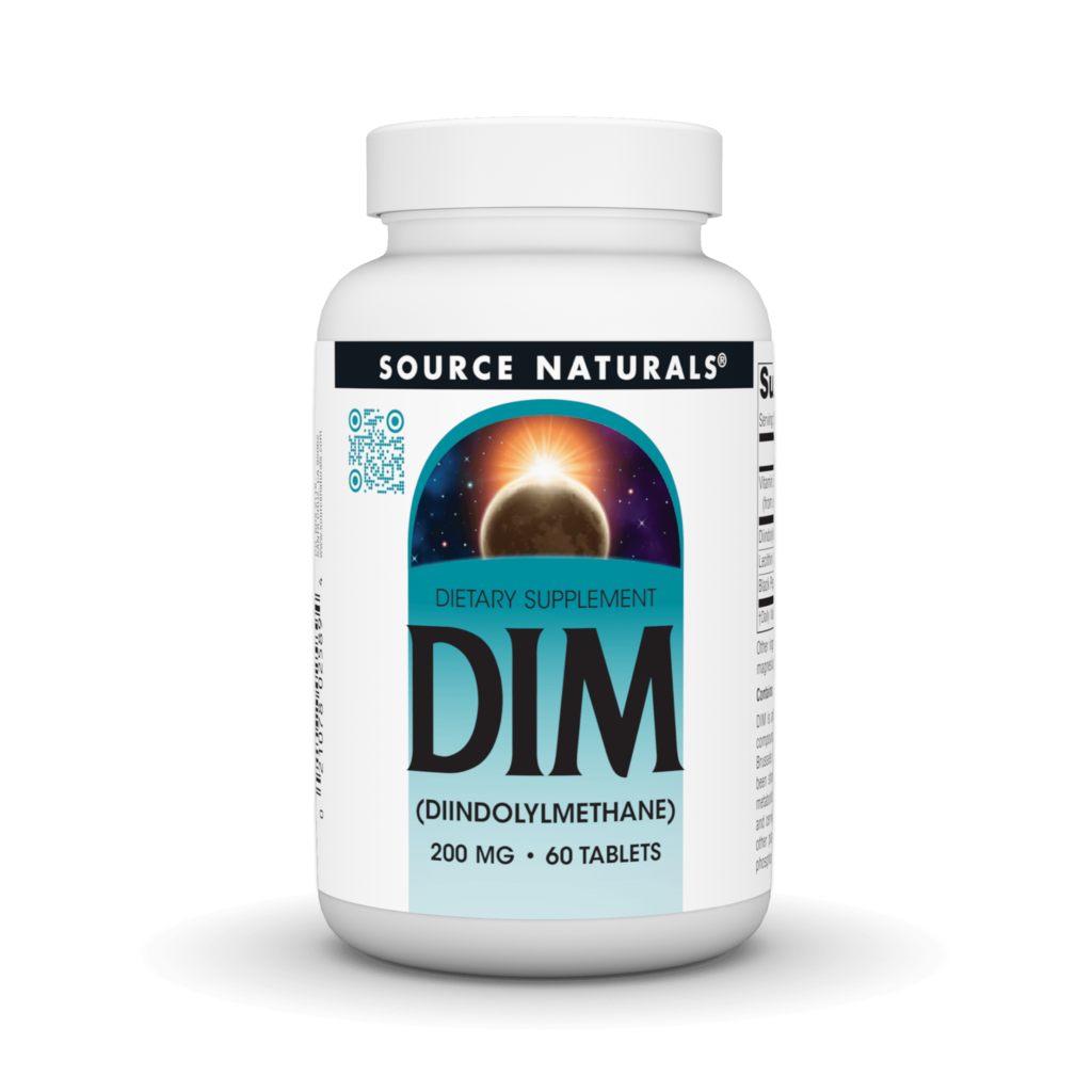 Дііндолілметан, Source Naturals DIM, 200 мг, 60 таблеток