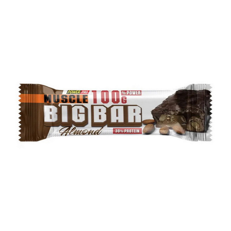 Протеїновий батончик, Power Pro Big Bar, 100 г (Мигдаль)