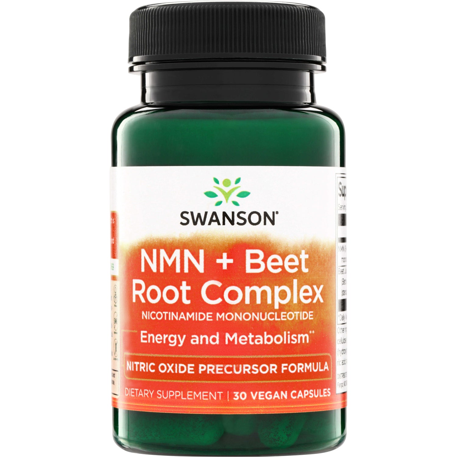 NMN з екстрактом кореня буряка, Swanson NMN + Beet Root Complex, 30 вегетаріанських капсул