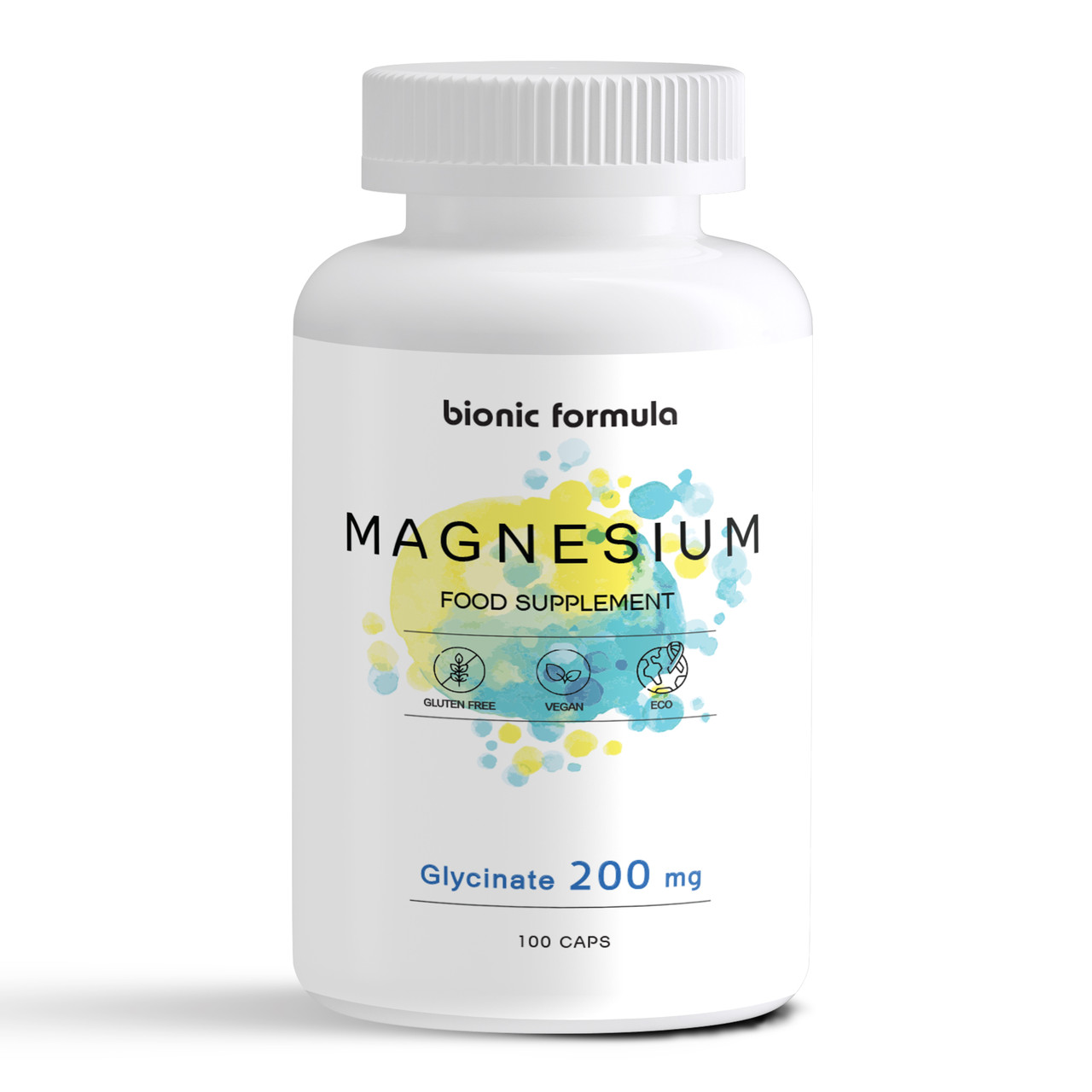 Магній гліцинат для підтримки нервової системи, Bionic formula Magnesium Glycinate, 200 мг, 100 капсул