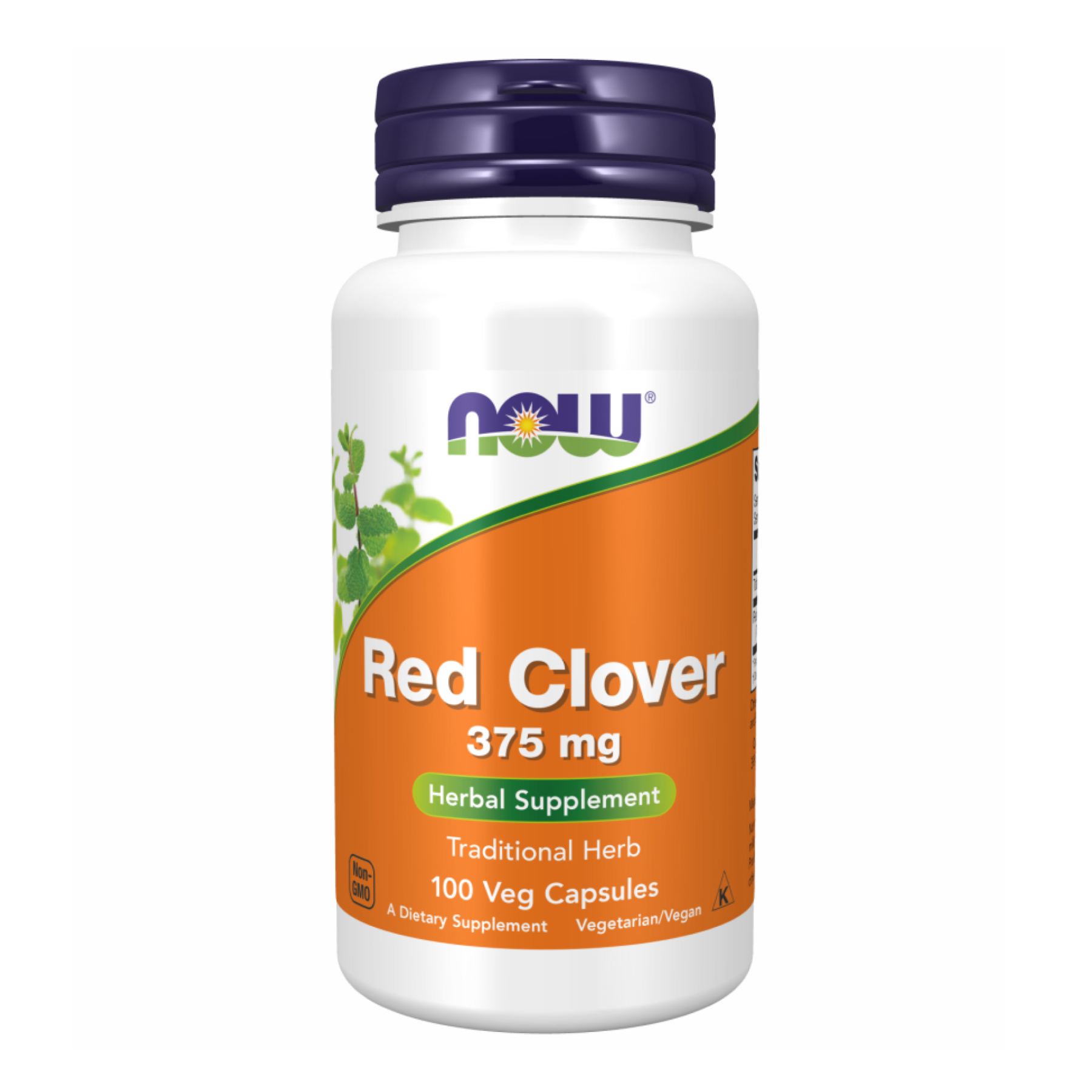 Червона конюшина, Red Clover, Now Foods, 375 мг, 100 вегетаріанських капсул