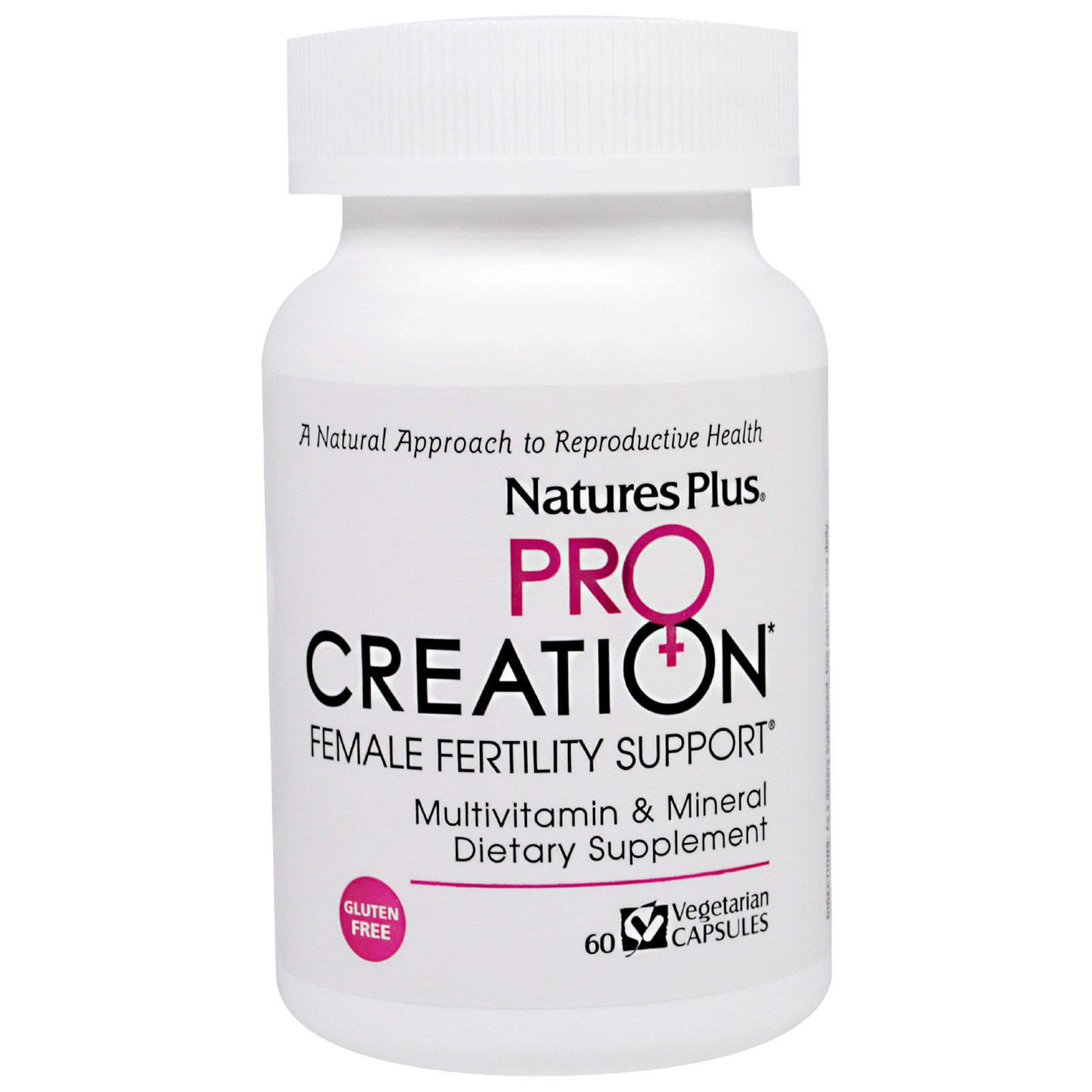 Комплекс для підтримки жіночої репродуктивної системи, Natures Plus ProCreation Female Fertility Support, 60 вегетаріанських капсул