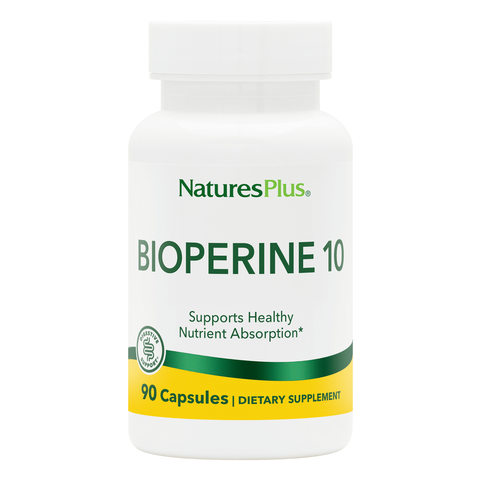Біоперін, Natures Plus Bioperine, 10 мг, 90 вегетаріанських капсул