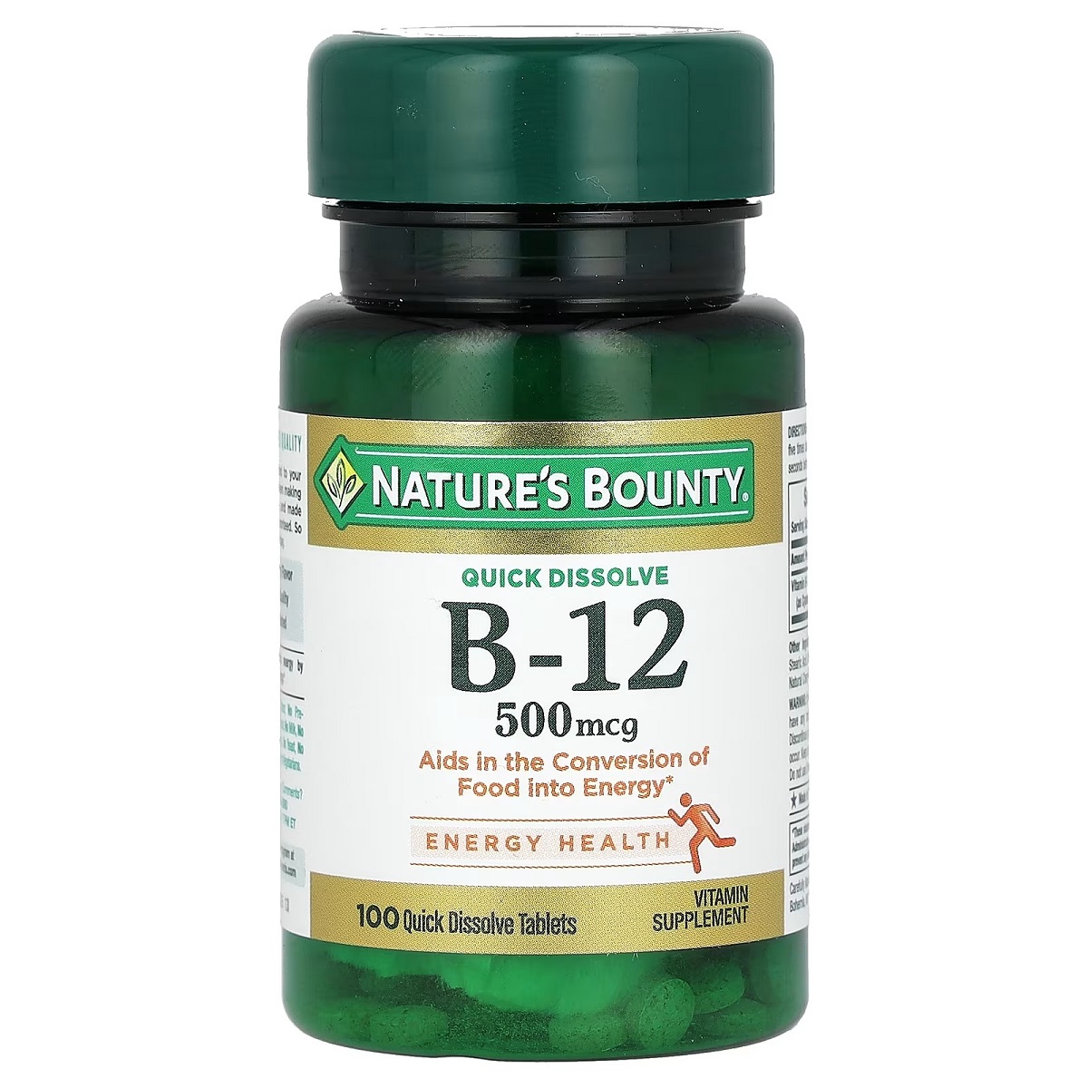 Вітамін B12, Nature's Bounty Vitamin B12, 500 мкг, 100 таблеток