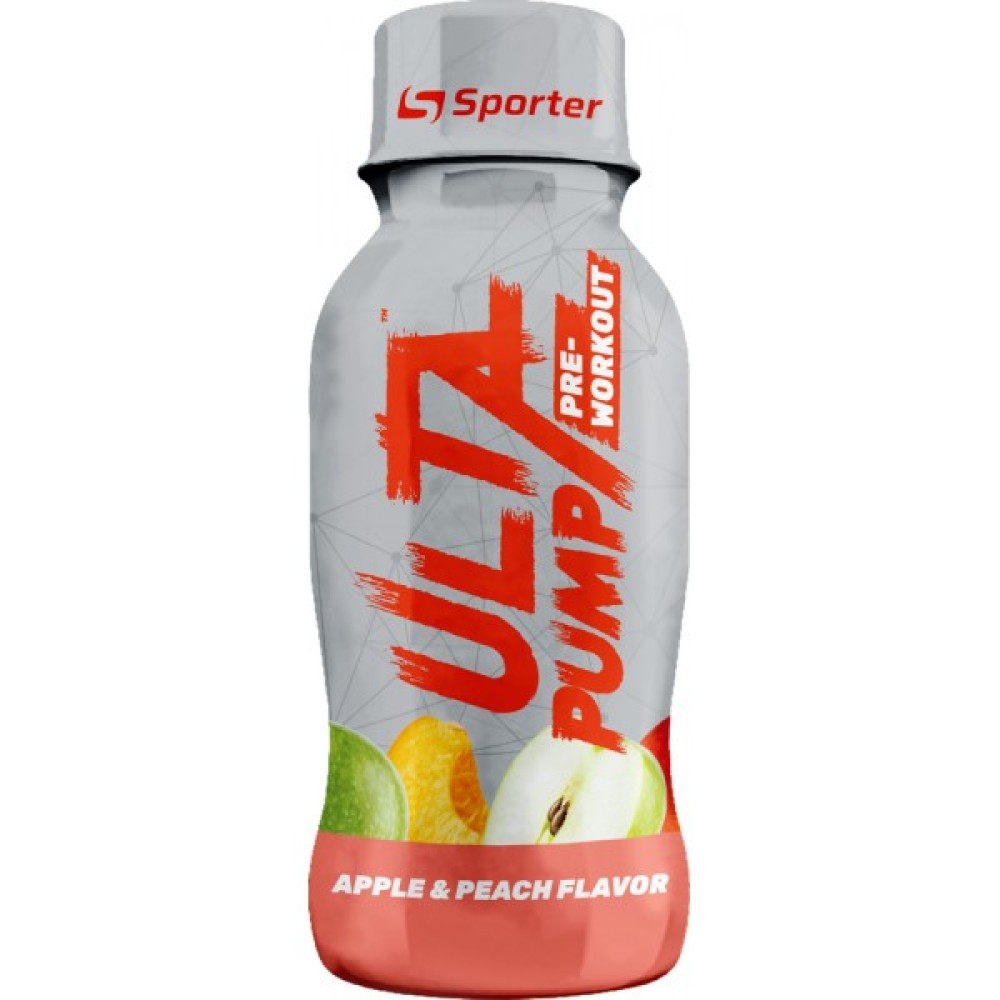 Передтренувальний комплекс, Sporter Ultra PUMP, 100 мл (Яблуко-персик)