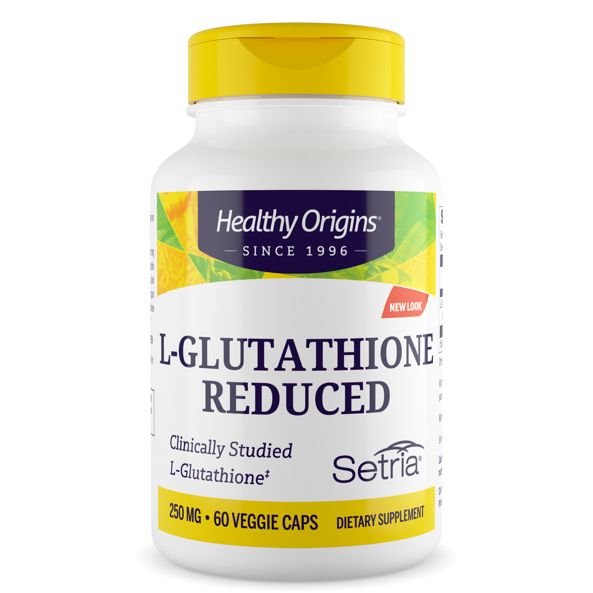 Глутатіон відновлений, Healthy Origins L-Glutathione Reduced, 250 мг, 60 капсул