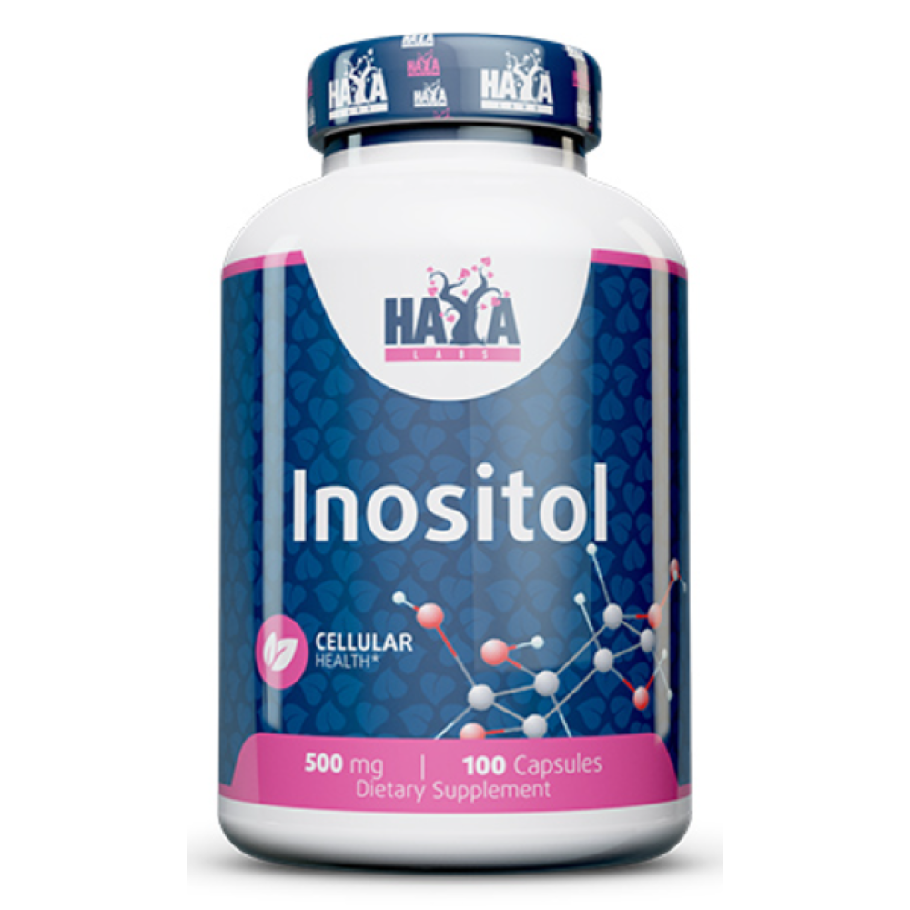 Інозитол, Haya Labs Inositol, 500 мг, 100 капсул