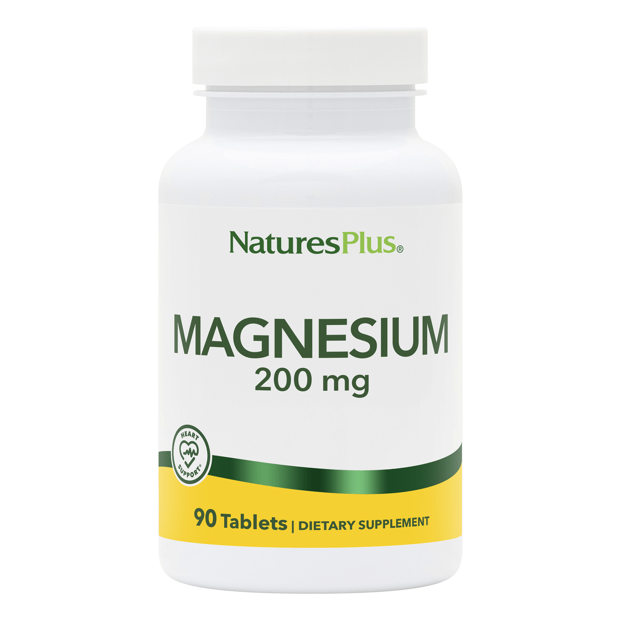 Магній, Natures Plus Magnesium, 200 мг, 90 таблеток