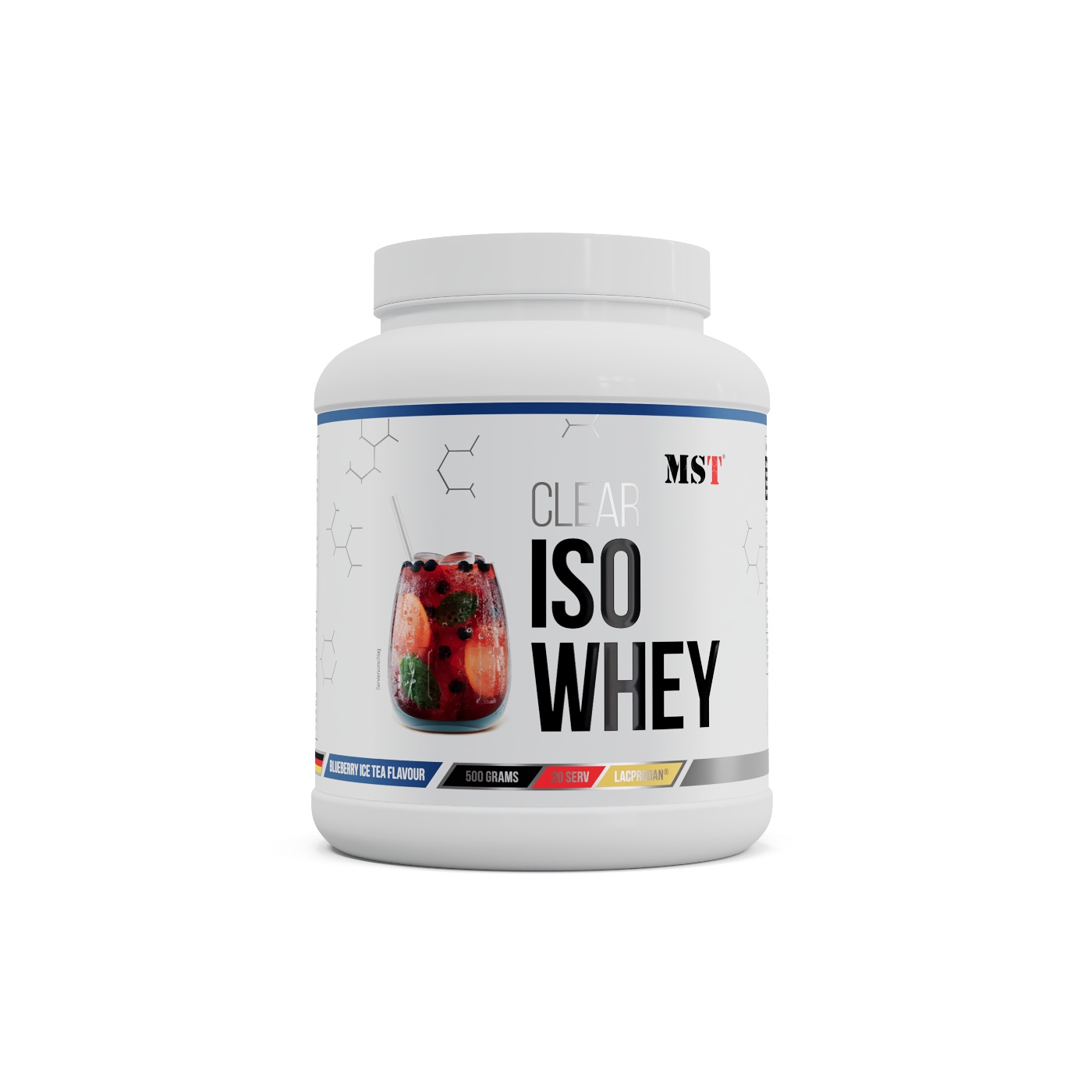 Сироватковий ізолят, MST Clear Iso Whey, 500 г (Чорниця з льодом)