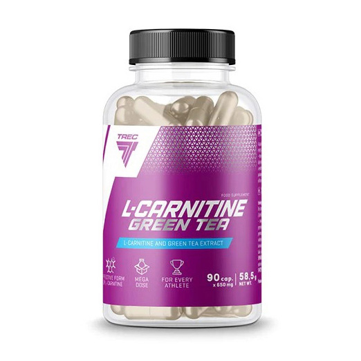 L-карнітин з зеленим чаєм, TREC nutrition L-Carnitine + Green tea, 90 капсул