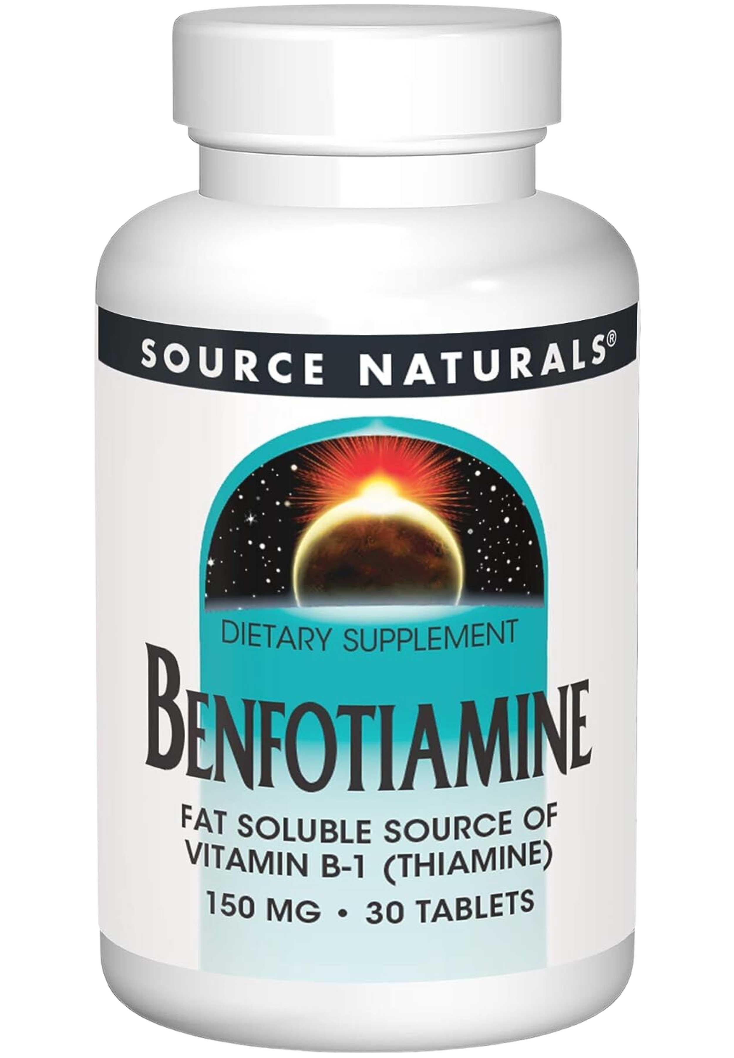 Бенфотіамін, Source Naturals Benfotiamine, 150 мг, 30 таблеток