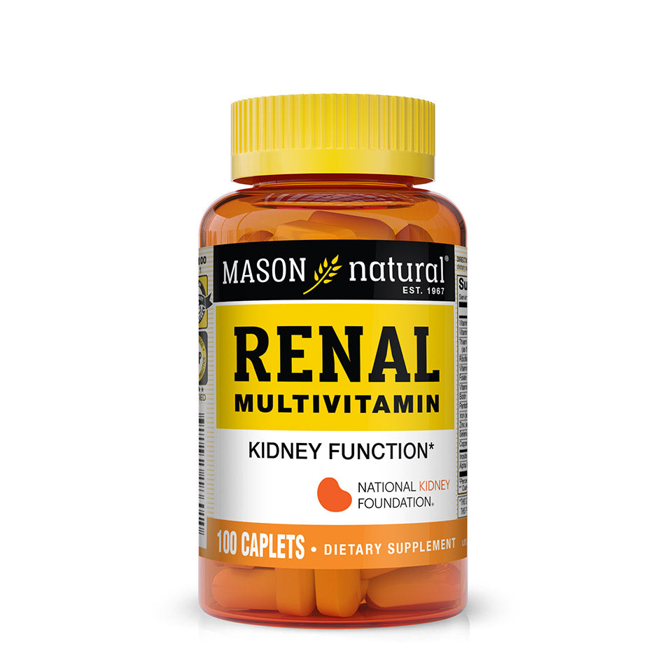 Мультивітаміни для нирок, Mason Natural Renal Multivitamin, 100 таблеток