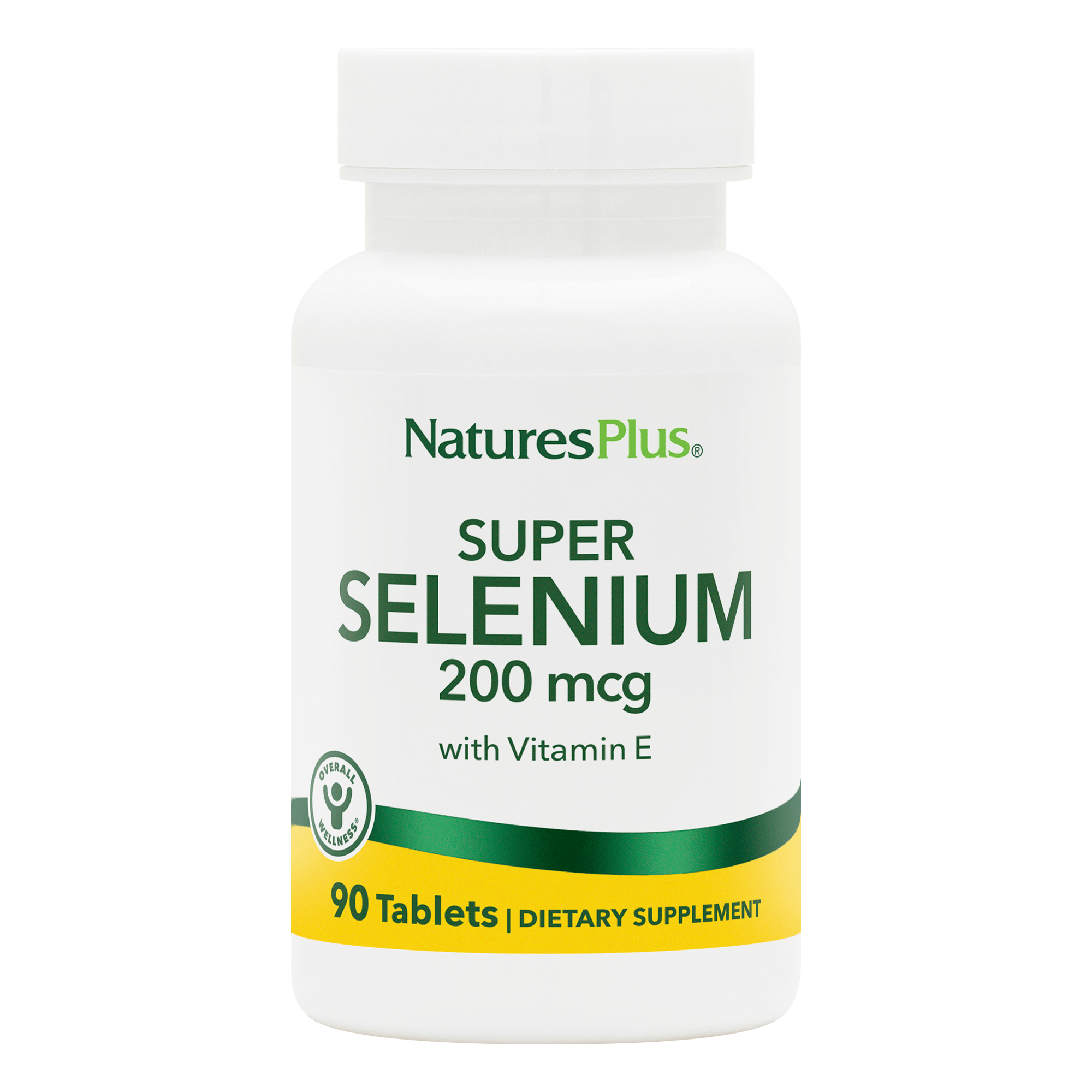 Селен із вітаміном Е, Natures Plus Super Selenium With Vitamin E, 200 мкг, 90 таблеток