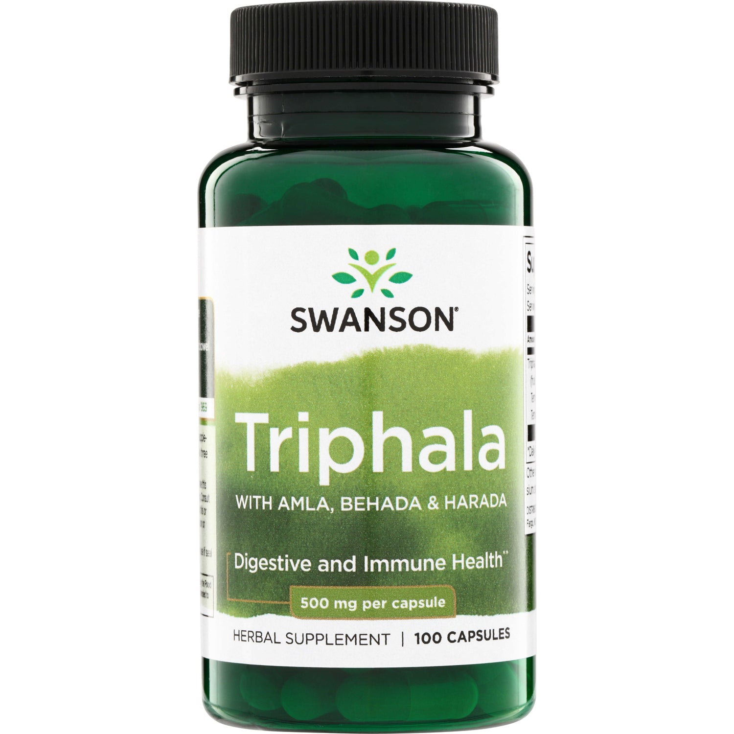 Трифала, Swanson Triphala, 500 мг, 100 капсул