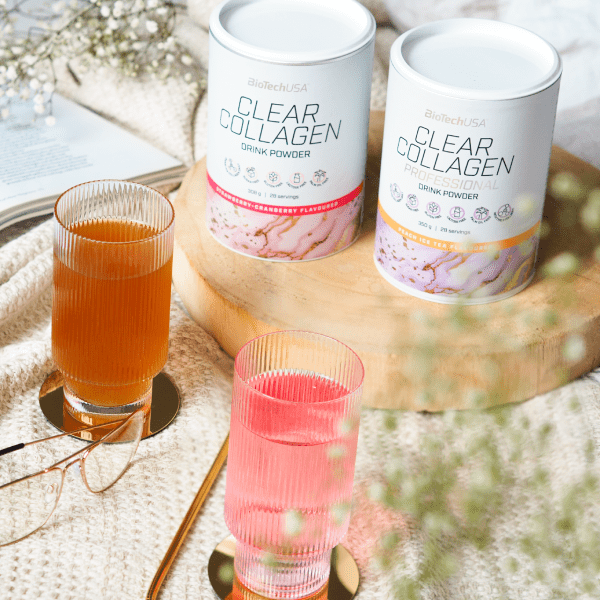 Колаген, BioTech Clear Collagen, 350 г (Полуниця, Журавлина)
