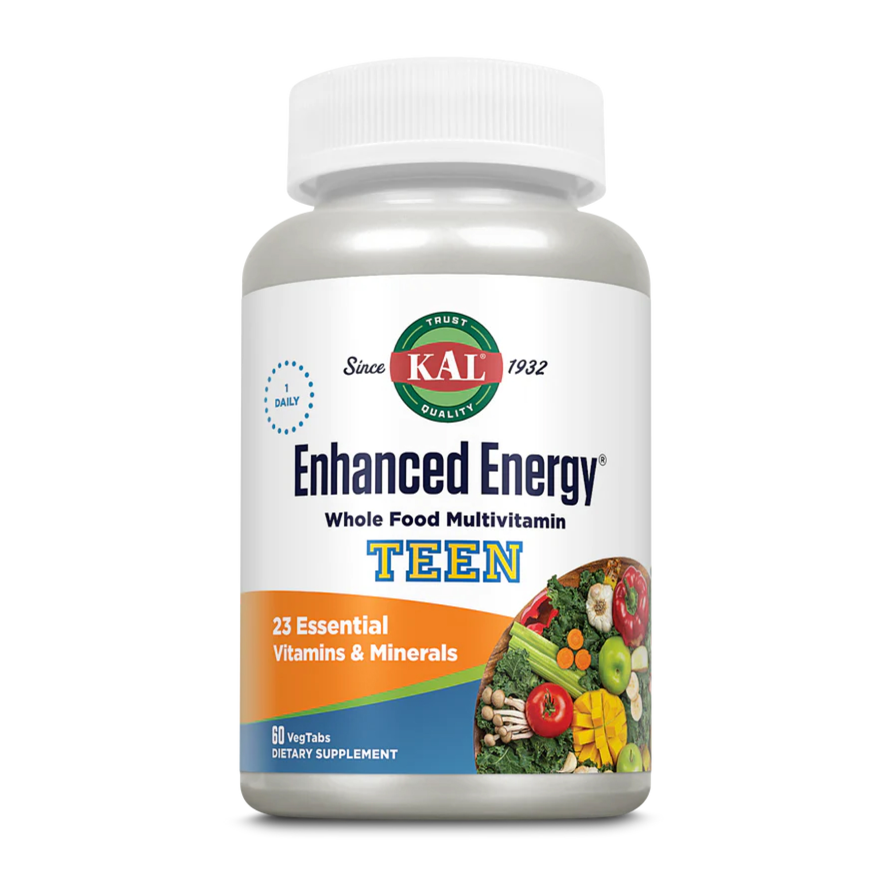 Мультивітамінний комплекс для підлітків, Kal Enhanced Energy for Teens, 60 таблеток