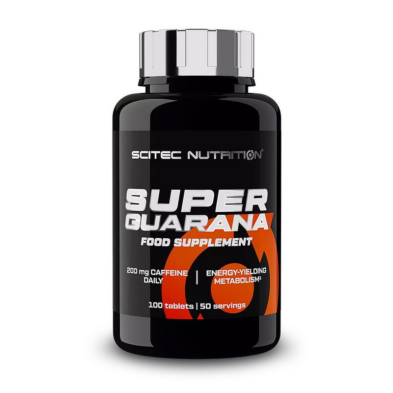 Гуарана для енергії та жироспалювання, Scitec Nutrition Super Guarana, 100 таблеток