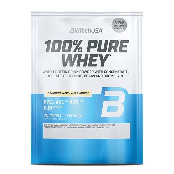 Протеїн сироватковий, BioTech 100% Pure Whey, 28 г (Бурбонська ваніль)