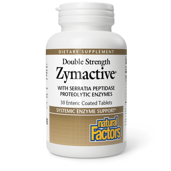 Ферменти подвійної концентрації, Natural Factors Zymactive Double Strength, 30 таблеток