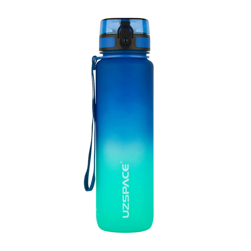 Пляшка для води, UZSPACE Frosted Gradient Waterbottle 3038, 1 л
