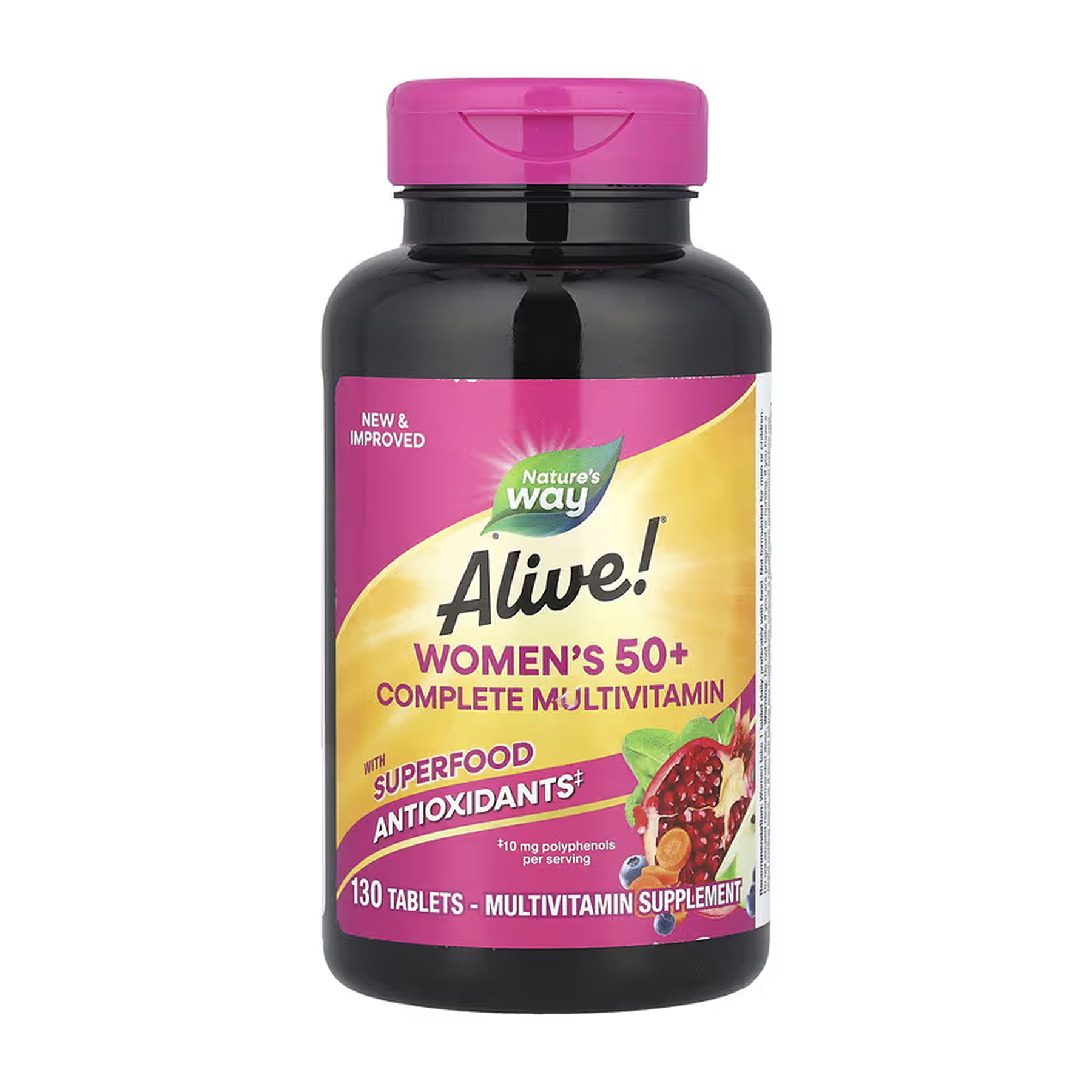Мультивітаміни для жінок 50+, Nature's Way Alive! Women's 50+ Complete Multivitamin, 130 таблеток